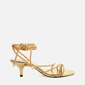 Arezzo Campaign Gold Strappy Sandal